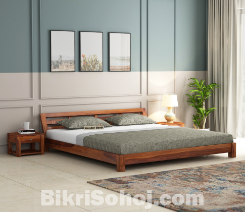 MF Bed Model 03 – 100% আকাশিকাট-মেহগনি কাঠ